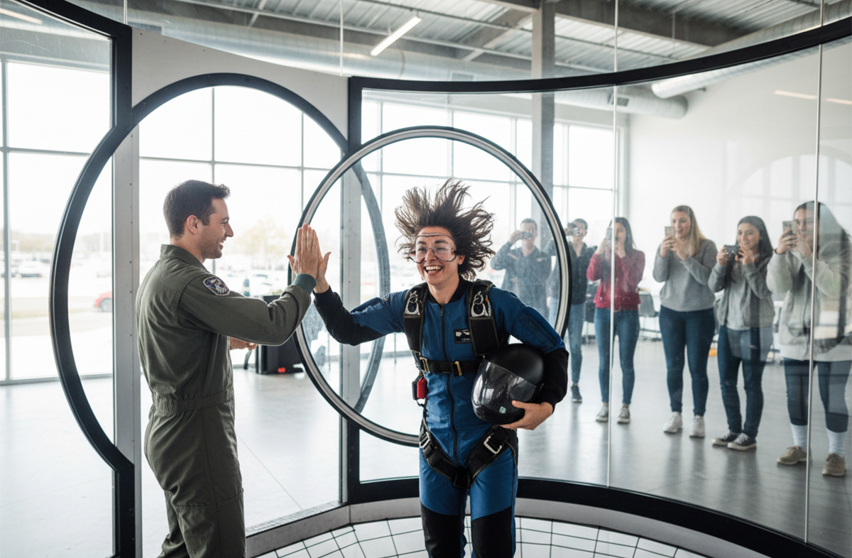 Family indoor skydiving experience at iFLY Dubai.jpg