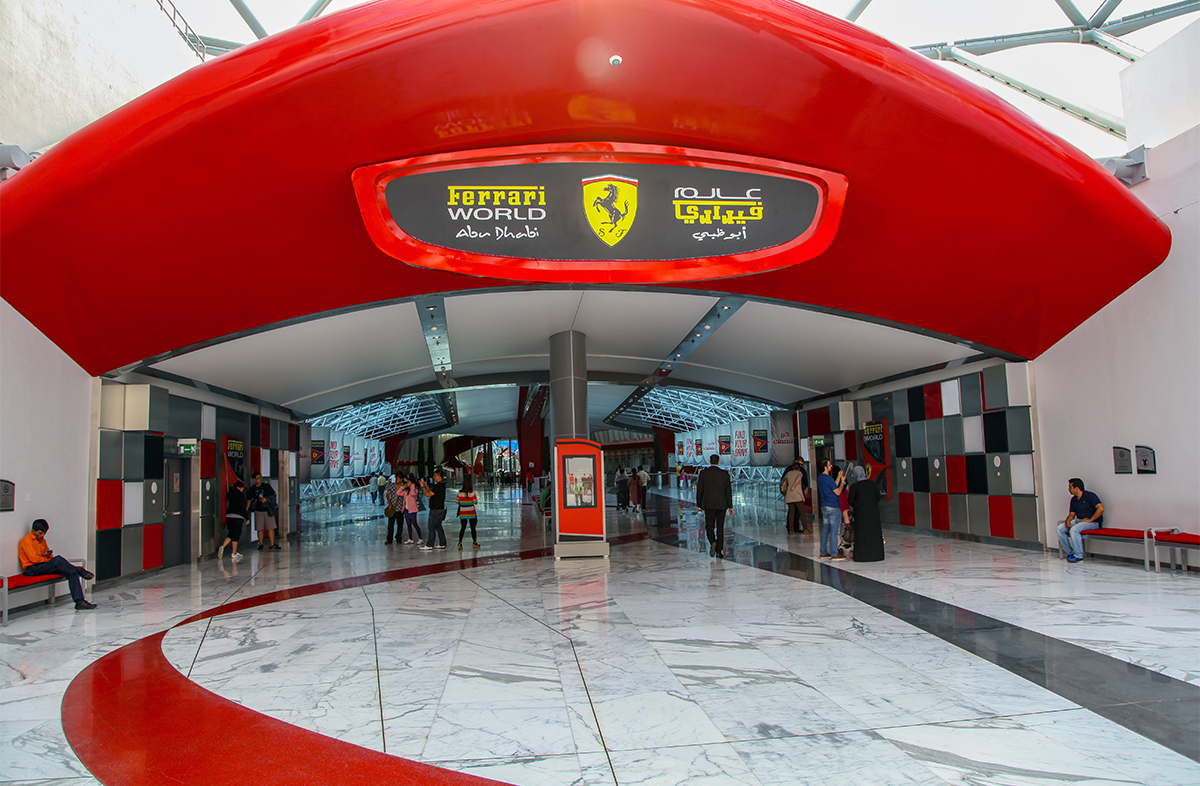 Ferrari World Abu Dhabi Theme Park Entrance.jpg