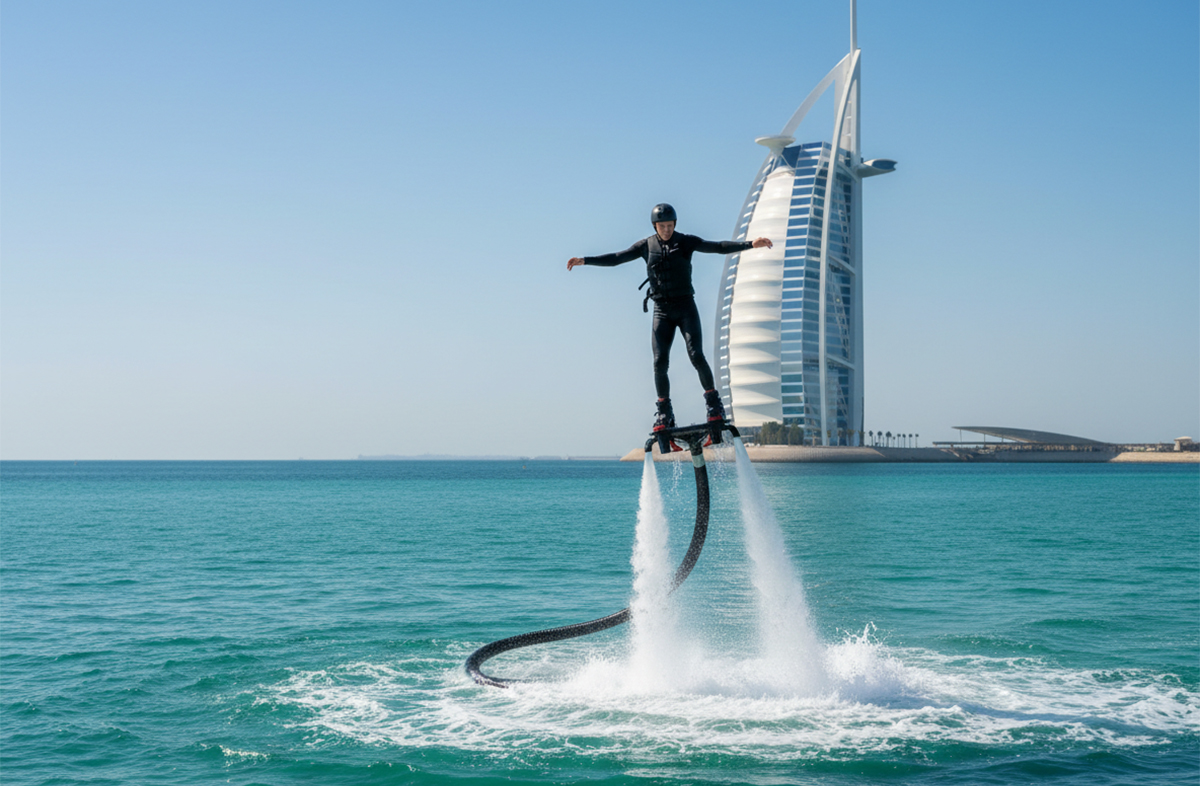 Flyboarding over Dubai waters with Burj Al Arab view.jpg