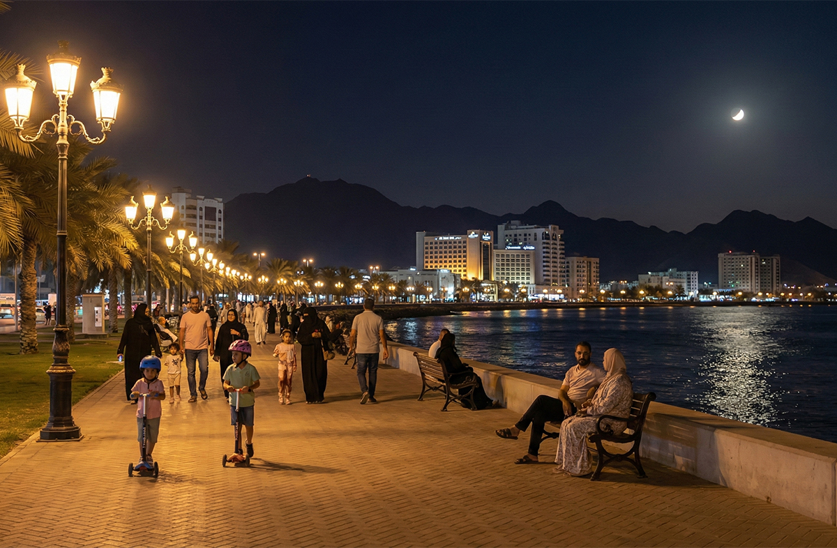 Fujairah Corniche Night Lights.jpg