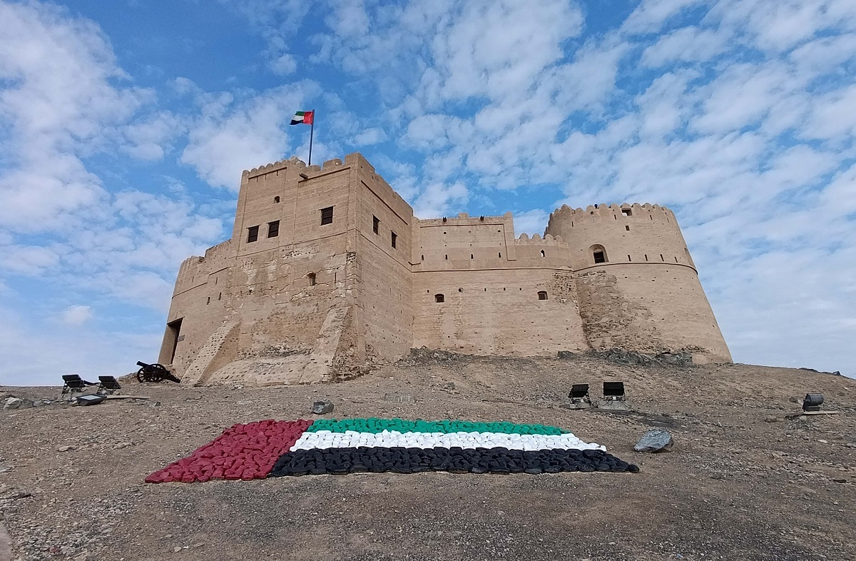 Fujairah Heritage Village ruins next to the ancient Fujairah Fort.jpg
