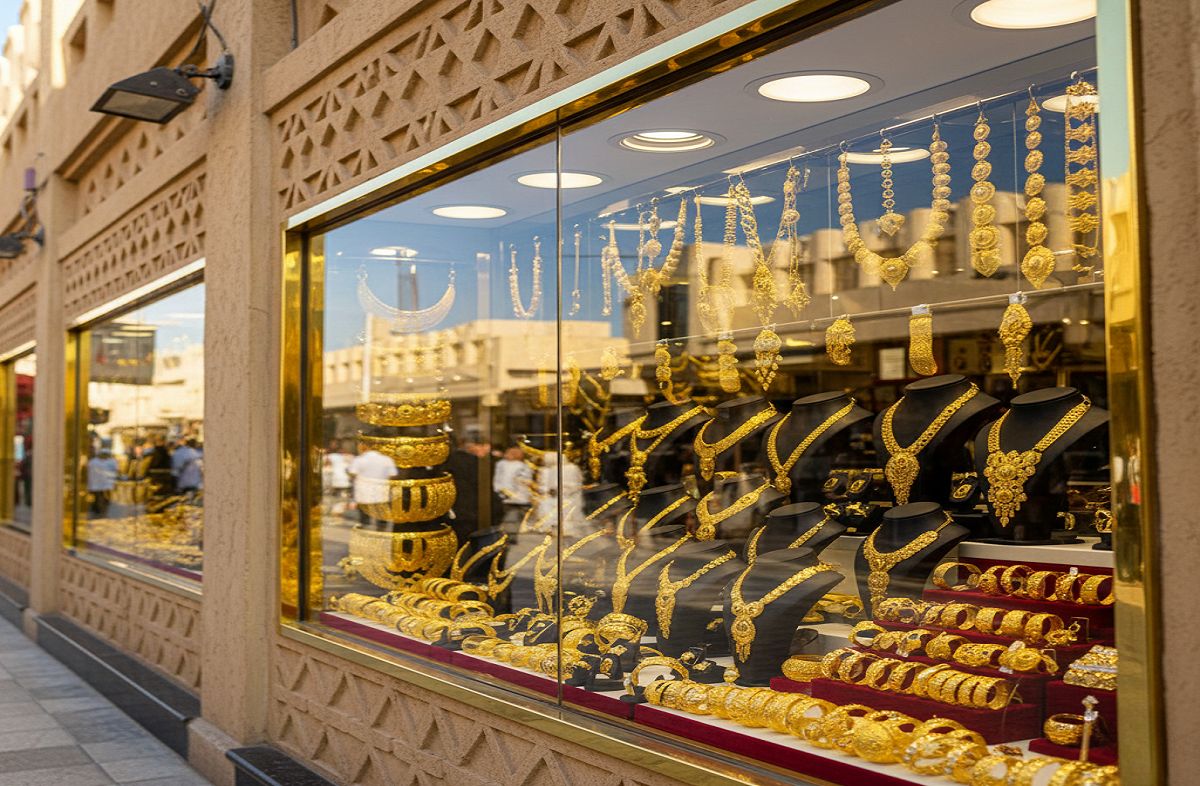 Gold jewelry shops at Gold Souk Sharjah.jpg