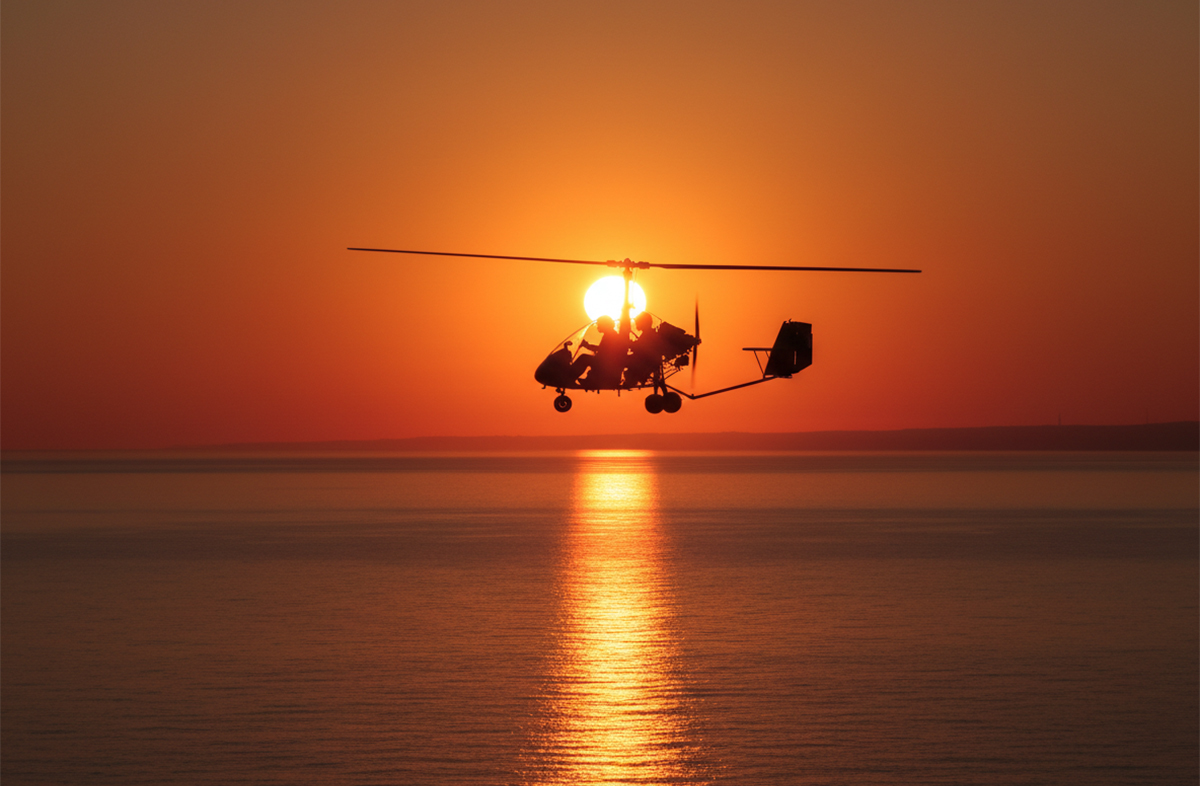 Gyrocopter flight at sunset in Dubai.jpg