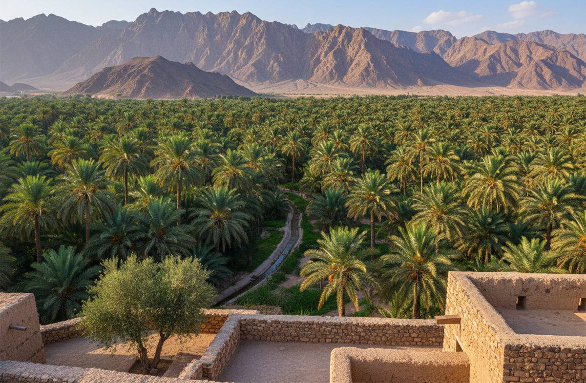 Hatta Heritage Village Palm Trees View.jpg