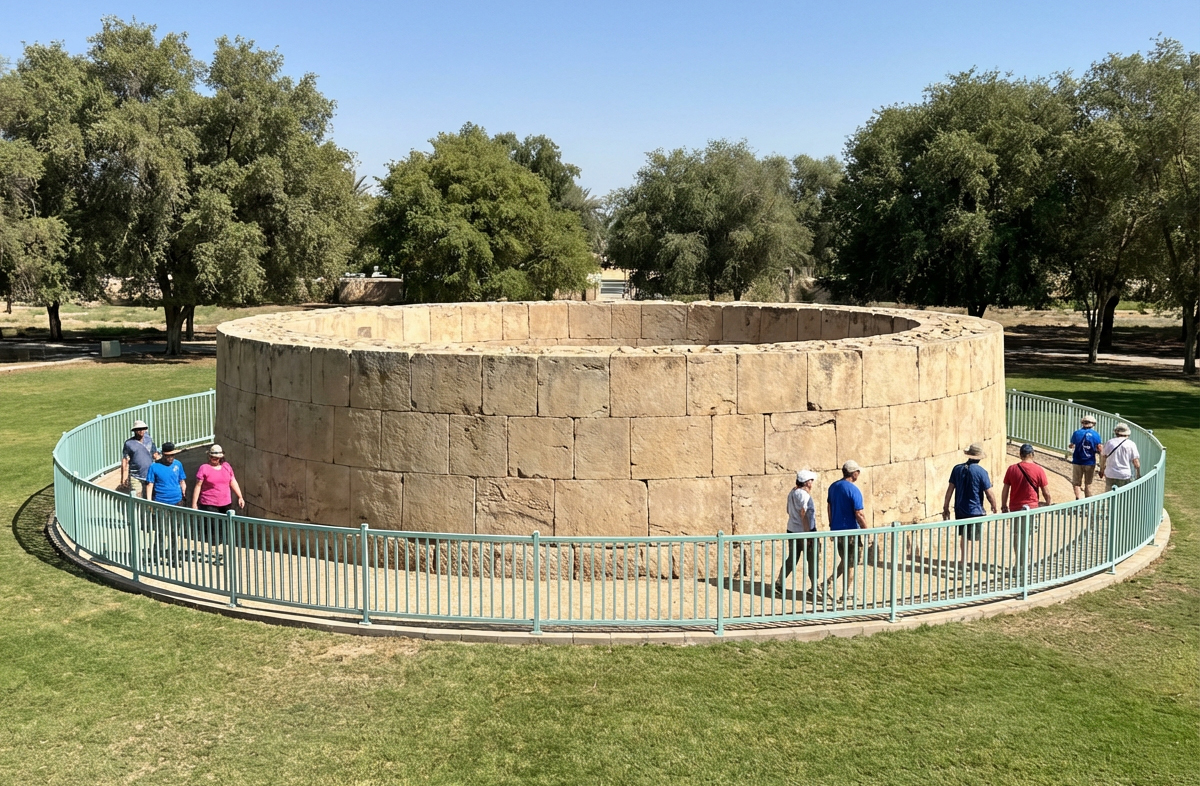 Hili Archaeological Park Visitors Walking.jpg