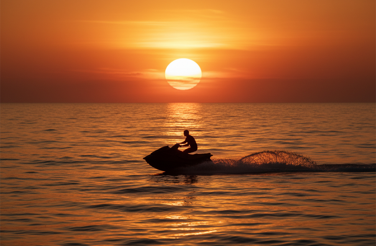Jet Ski ride at sunset in Dubai.jpg