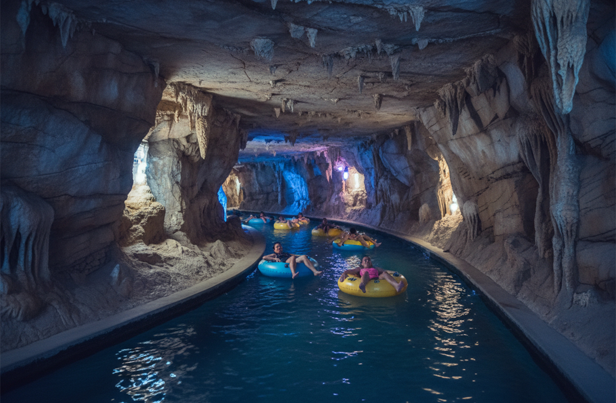 Lazy river ride at Yas Waterworld Abu Dhabi.jpg
