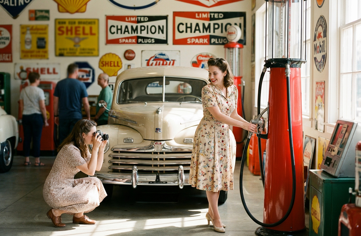 Sharjah Classic Car Museum Antique Cars Row.jpg