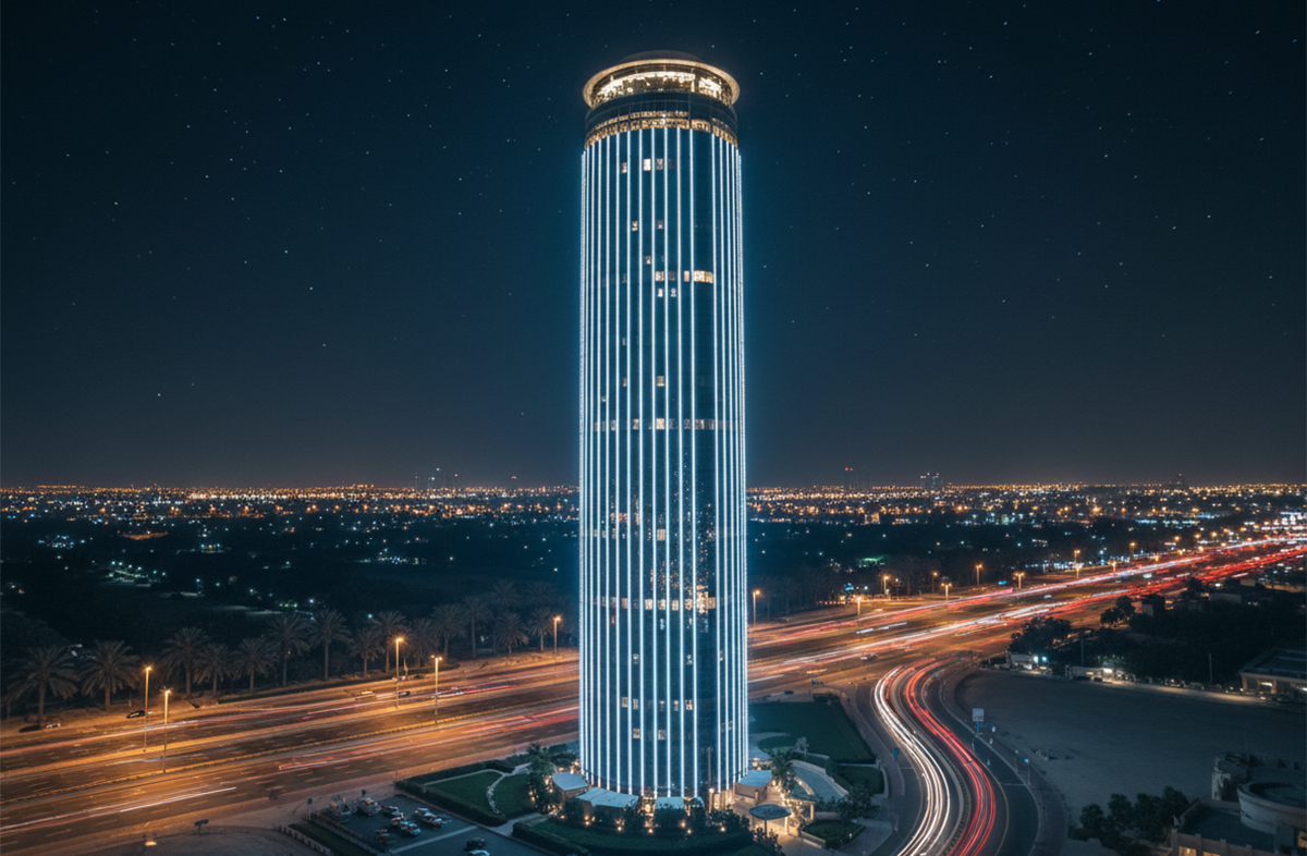 The Palm Tower Night Lights View.jpg