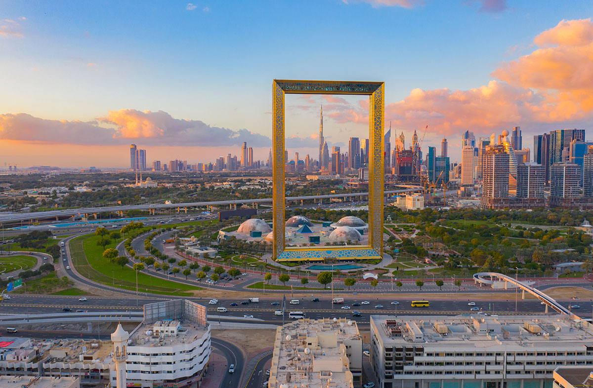 Dubai Frame Aerial View