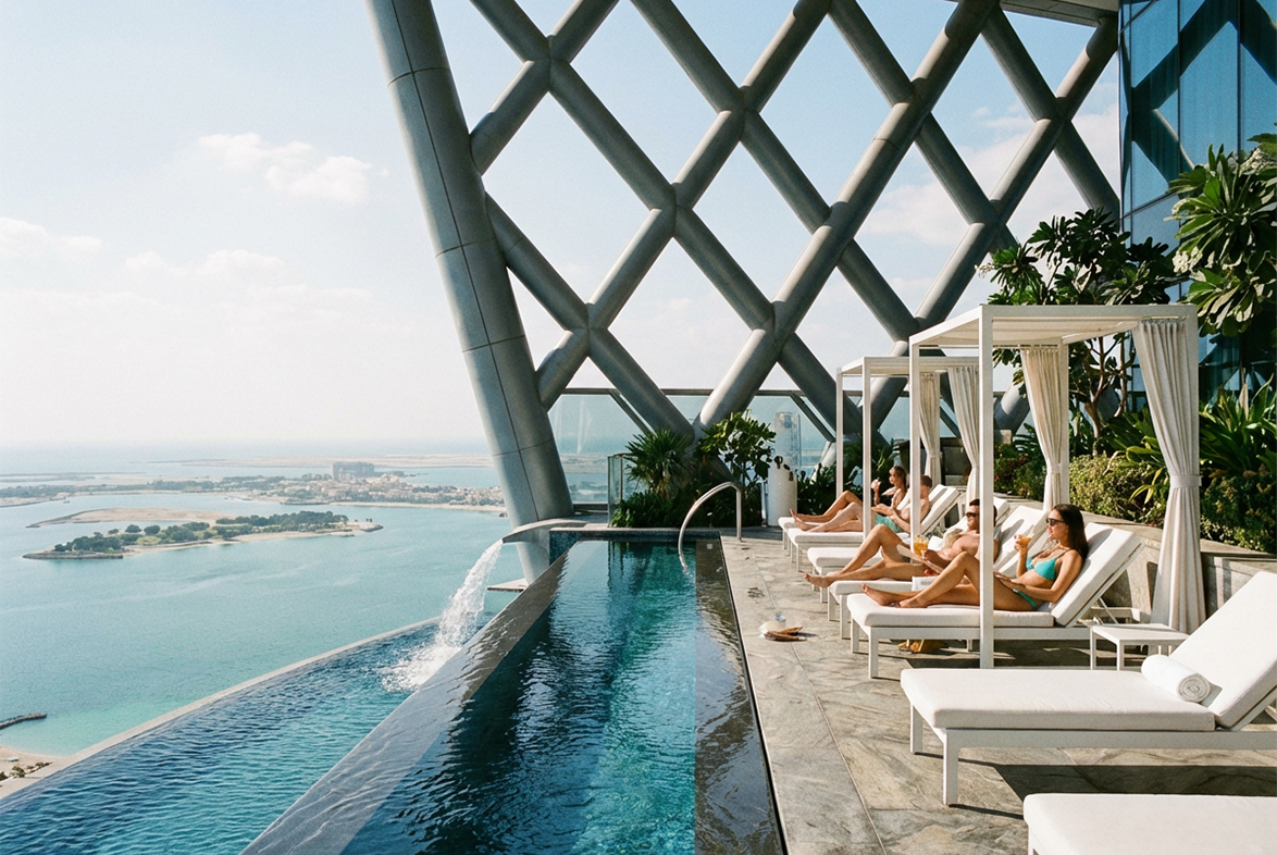 Leaning Tower of Abu Dhabi Tourist Picture