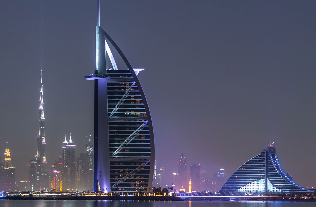 Burj Al Arab Night Lights