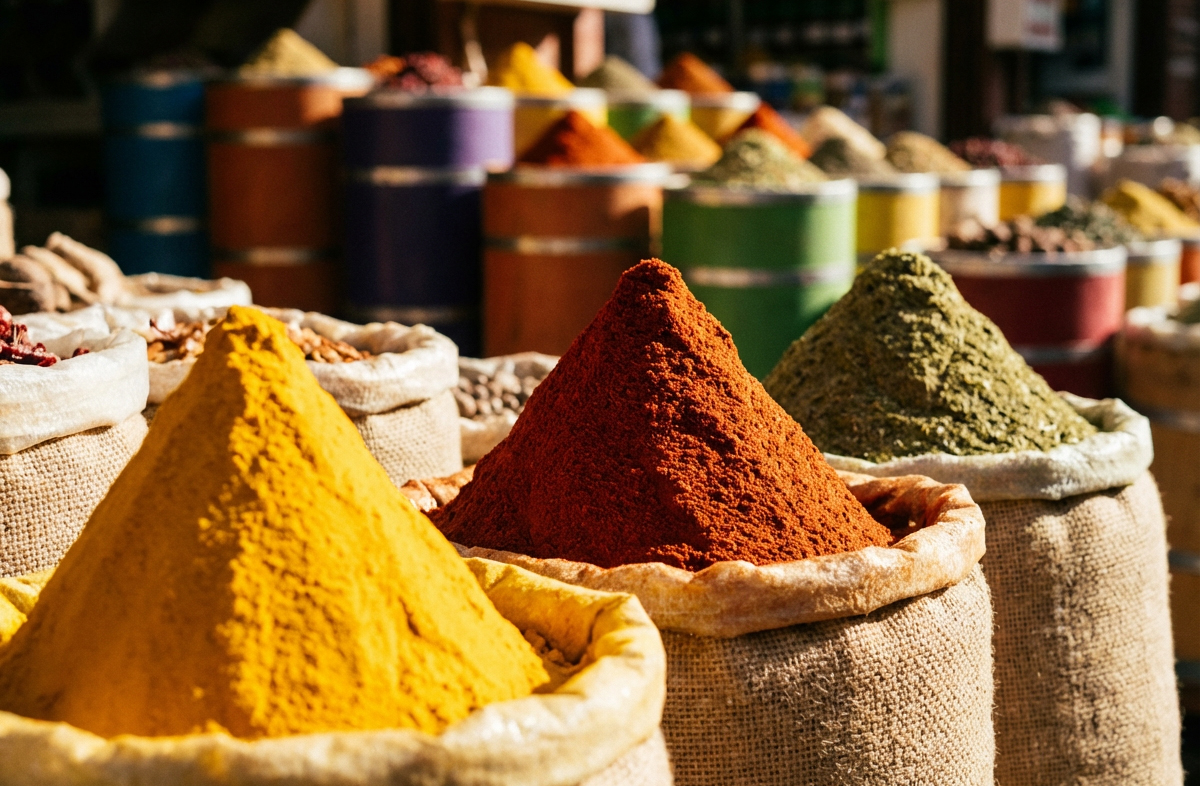 Spice Souk Colorful Spice Shops