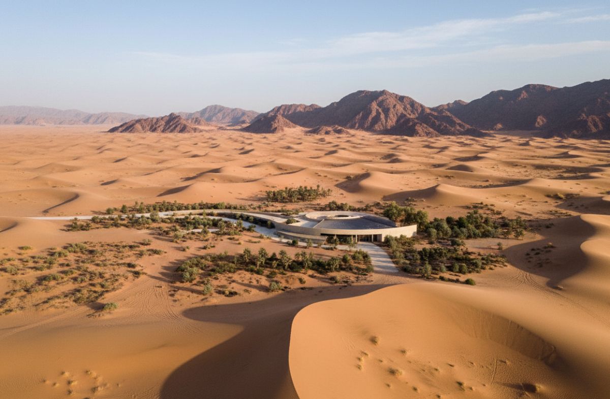 Mleiha Archaeological Centre Aerial View